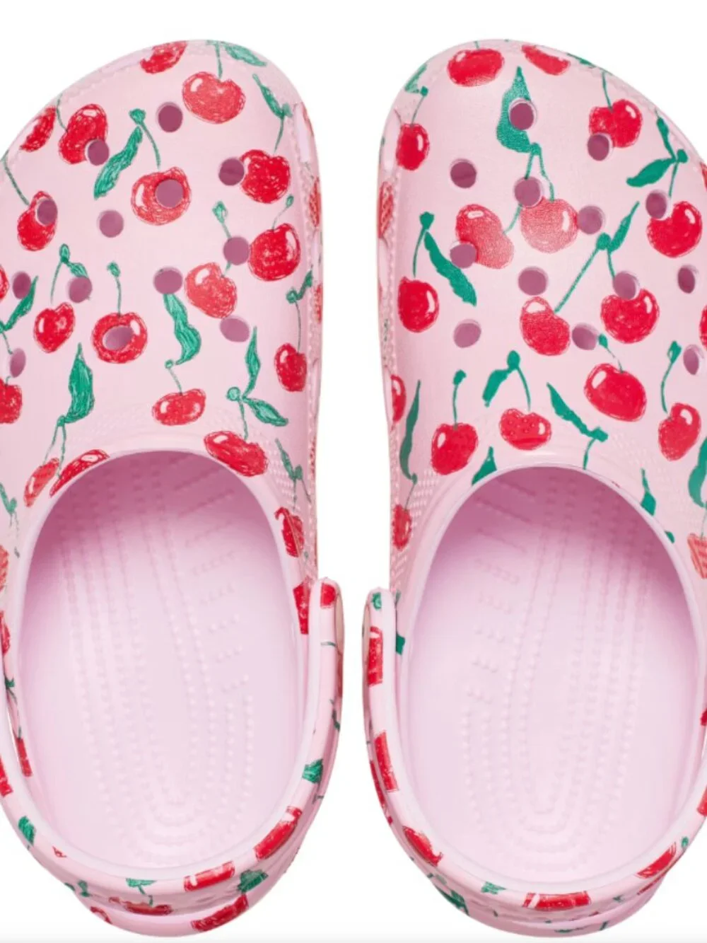 Crocs Big Kids Pink Cherry Fruits Classic Clogs - Size J6(W8) - NWT | No Offers